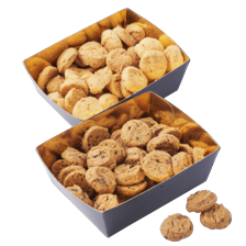 Caramel chocolate chip cookies of cappuccino chocolate chip cookies